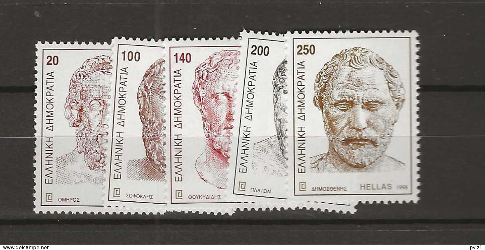 1998 MNH Greece Mi 1995-99 Postfris** - Nuovi