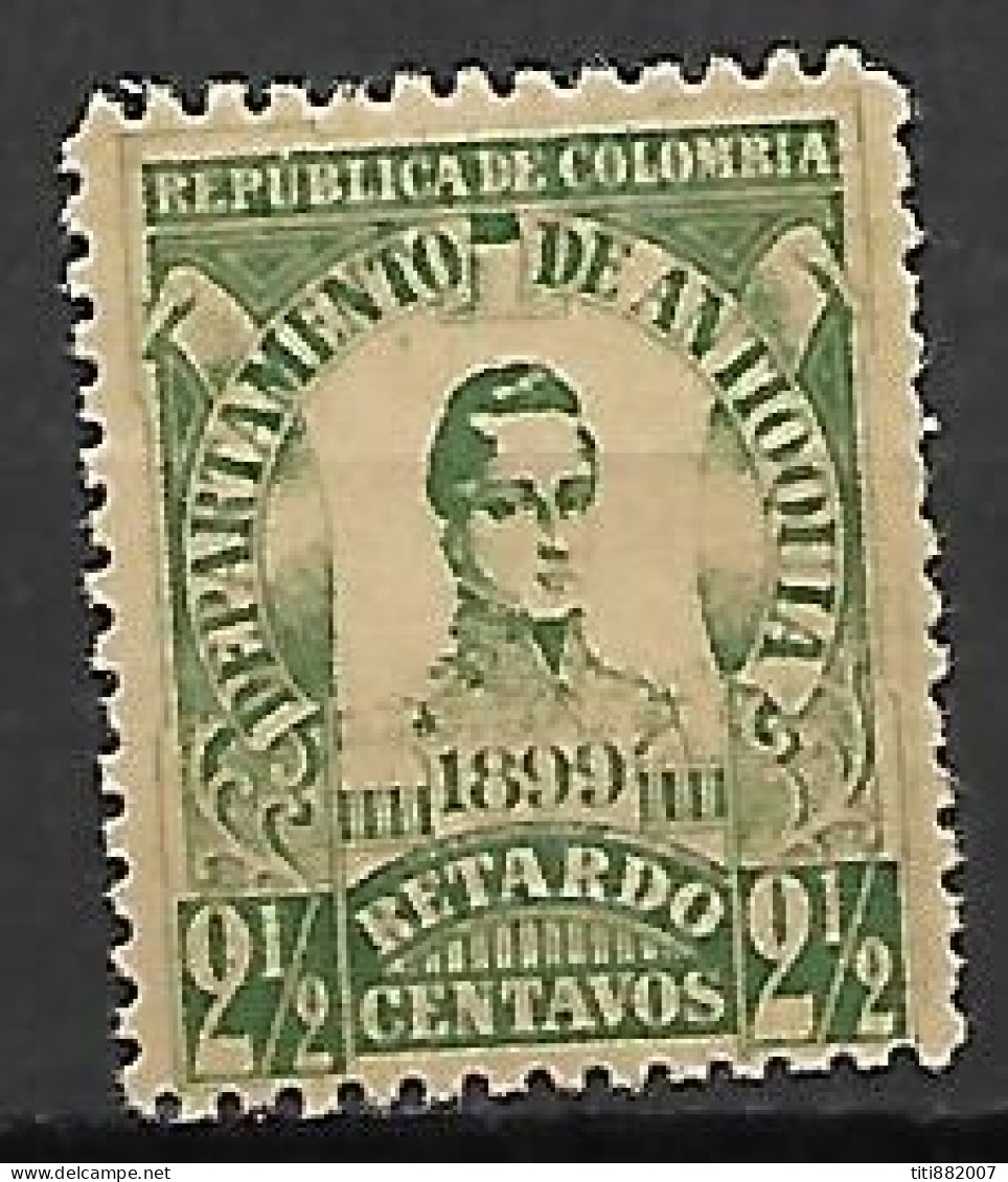 COLOMBIE   -   ANTIOQUIA   -   1899 .  Y&T N° 1**.   Pour Lettres En Retard - Colombia