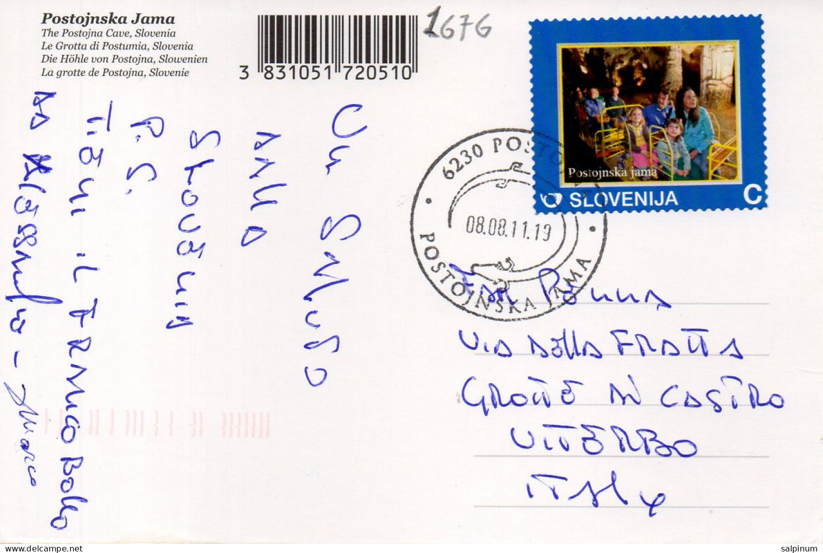 Philatelic Postcard With Stamps Sent From REPUBLIC OF SLOVENIA To ITALY - Slovénie