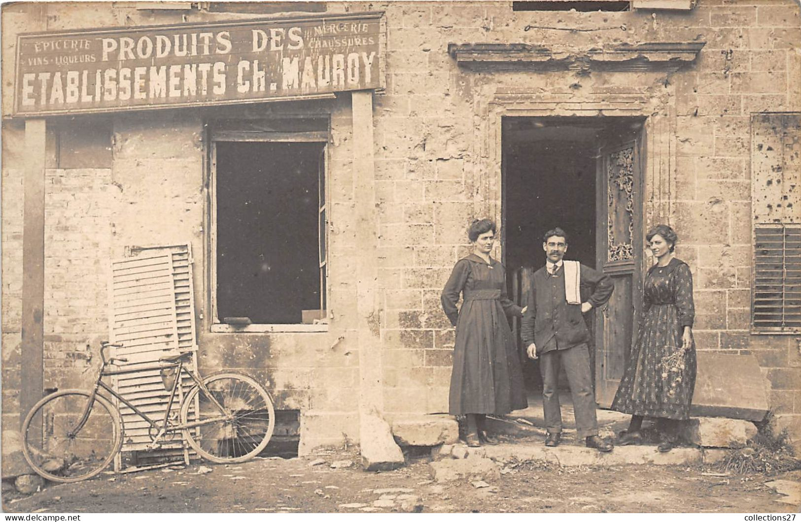 51-SILLERY- CARTE-PHOTO- EPICERIE PRODUITS DES ETABLISSEMENTS CH. MAUROY - Sillery