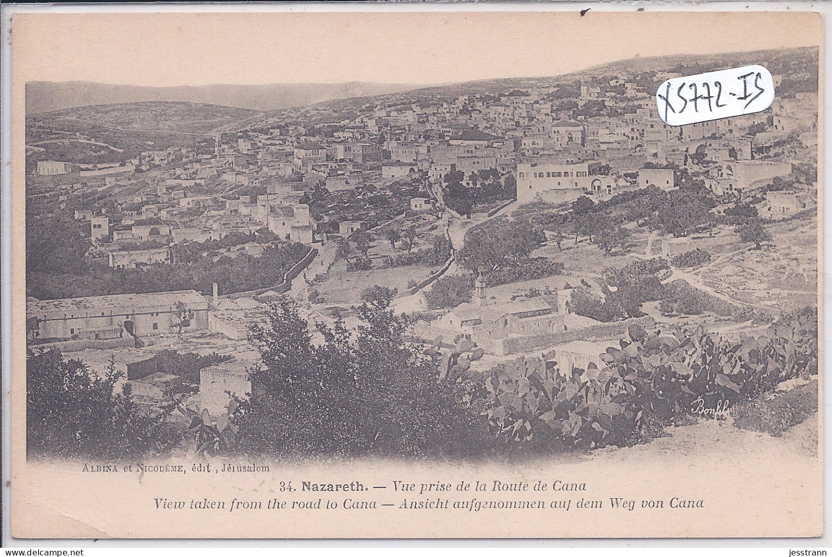 ISRAEL- NAZARETH- VUE PRISE DE LA ROUTE DE CANA - Israele