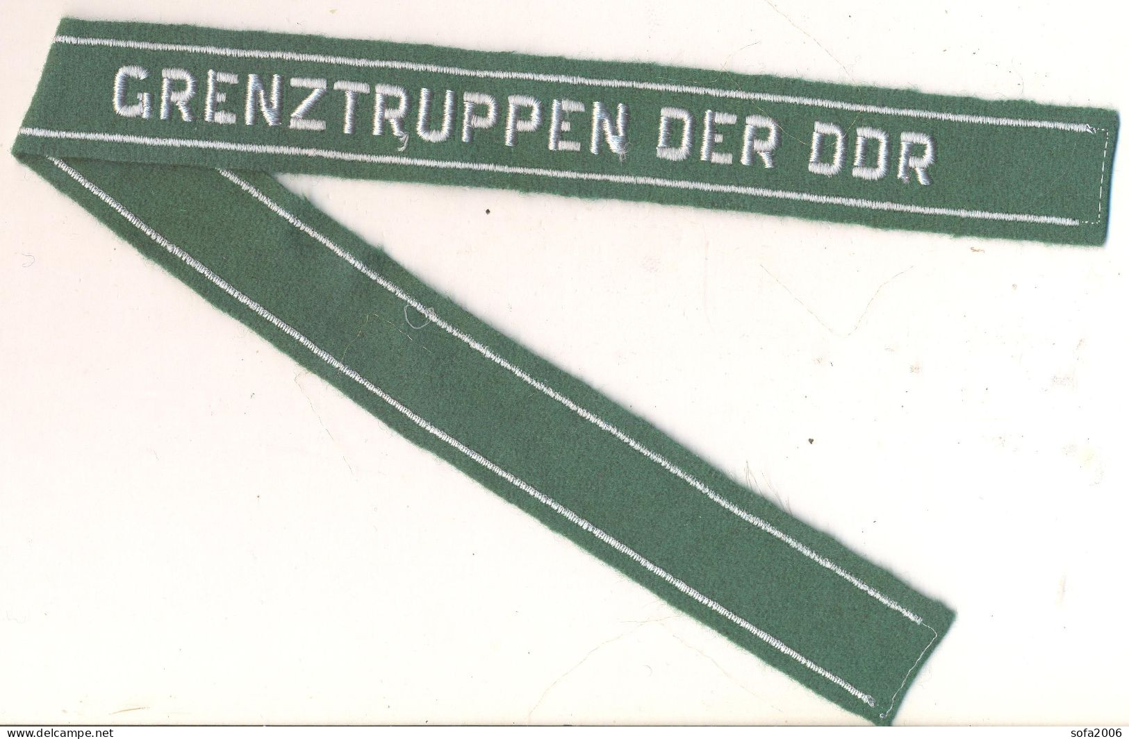 Germany.G.D.R.Border Guard Sleeve Ribbon. - Uniform