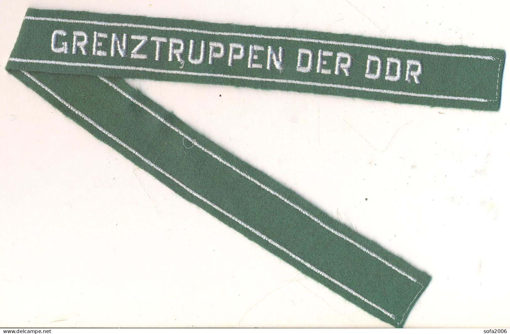 Germany.G.D.R.Border Guard Sleeve Ribbon. - Divise