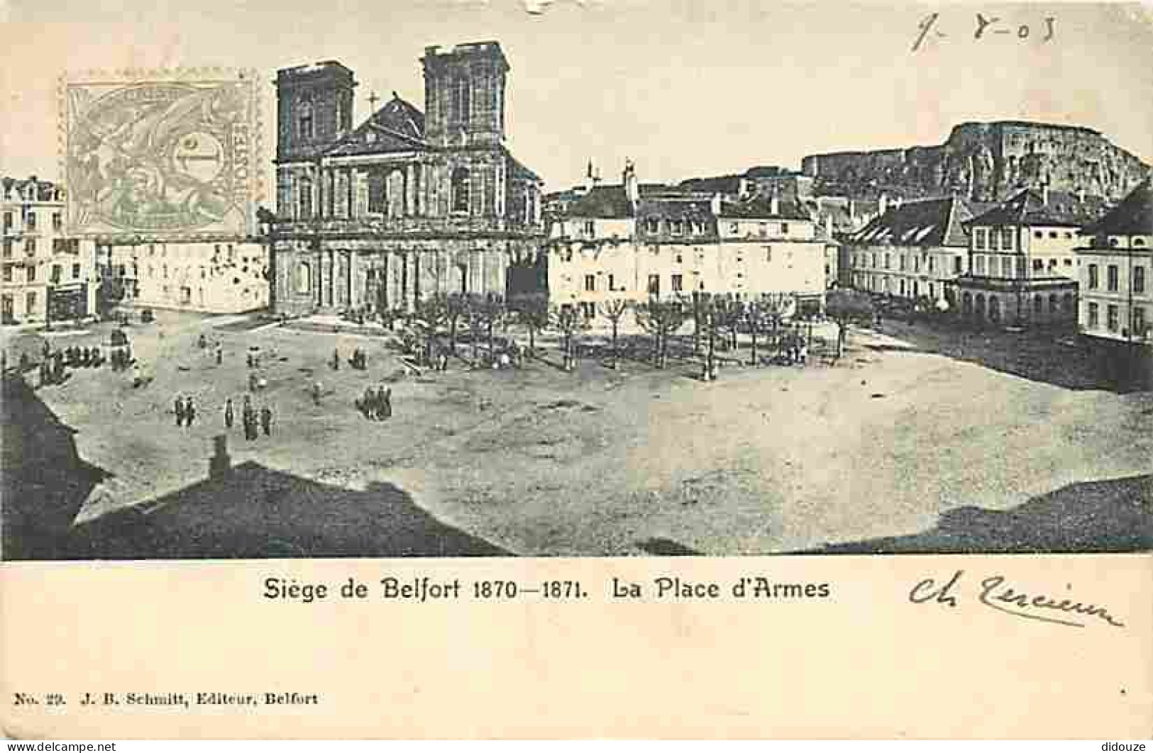 90 - Belfort - Siège De Belfort - 1870-1871 - La Place D'Armes - Animée - CPA - Voir Scans Recto-Verso - Belfort – Siège De Belfort