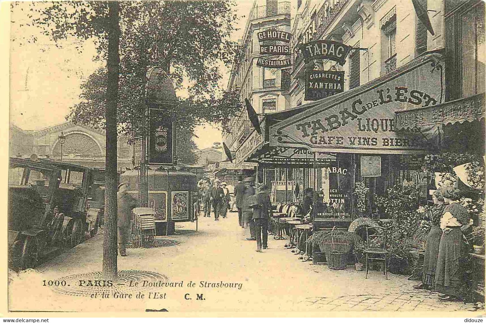 Reproduction CPA - 75 Paris - Le Boulevard De Strasbourg Et La Gare De L'Est - Tabac De L'Est - Automobiles - C'était La - Unclassified