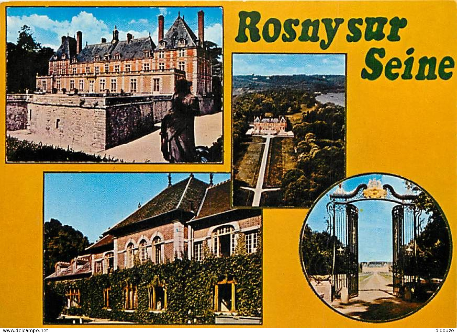 78 - Rosny Sur Seine - Le Château - Multivues - CPM - Flamme Postale De Rosny Sur Seine - Voir Scans Recto-Verso - Rosny Sur Seine
