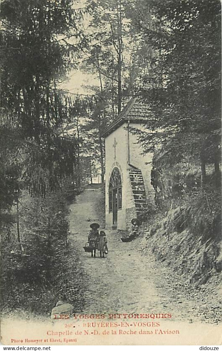 88 - Bruyères En Vosges - Chapelle De N.D. De La Roche Dans L'Avison - Animée - CPA - Voir Scans Recto-Verso - Bruyeres