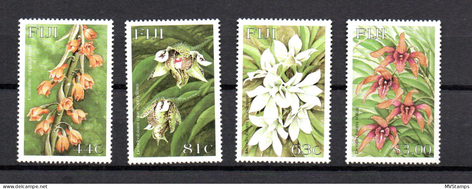 Fiji 1999 Set Orchids/Flowers/Blumen Stamps (Michel 880/83) MNH - Fiji (1970-...)