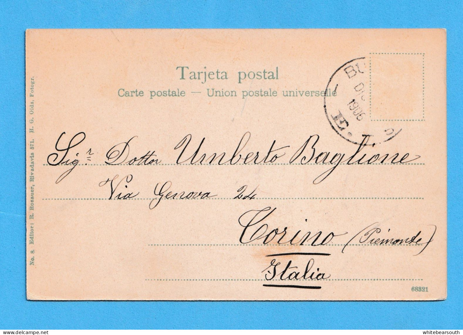 462 -  ARGENTINA BUENOS AIRES FUENTE FONT PASEO DE JULIO  ANGEL QUERUBIN ED. ROSAUER  POSTCARD - Argentinië