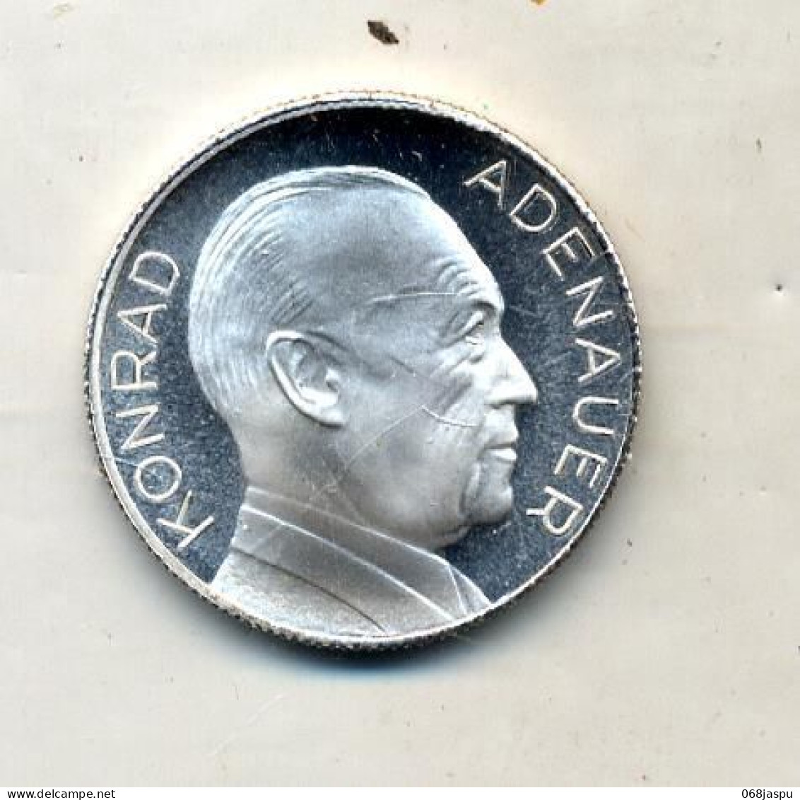 Piece Medaille 1967 Adenauer - Otros & Sin Clasificación