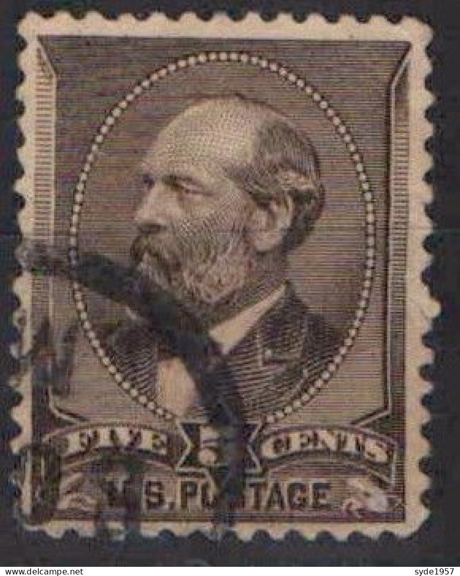 1882 James A. Garfield 5 Cents - Oblitérés