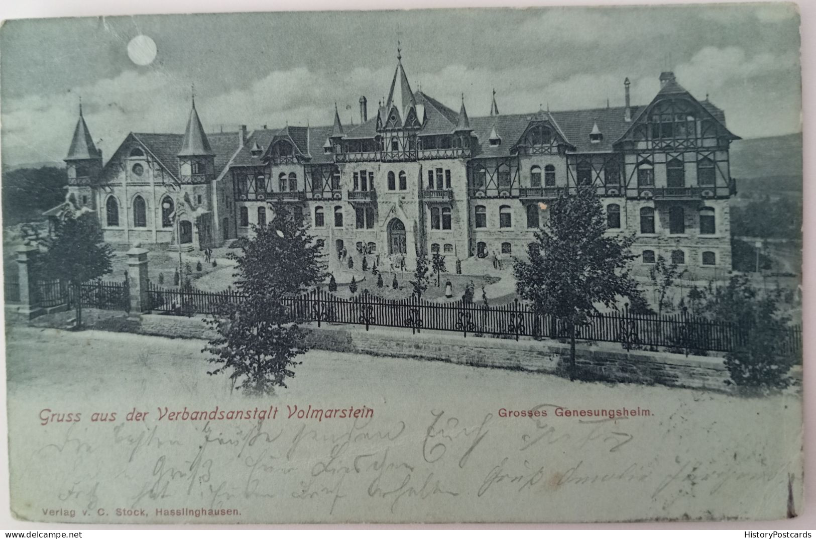Gruss Aus Der Verbandsanstalt Volmarstein, Grosses Genesungsheim, Mondschein, 1901 - Other & Unclassified