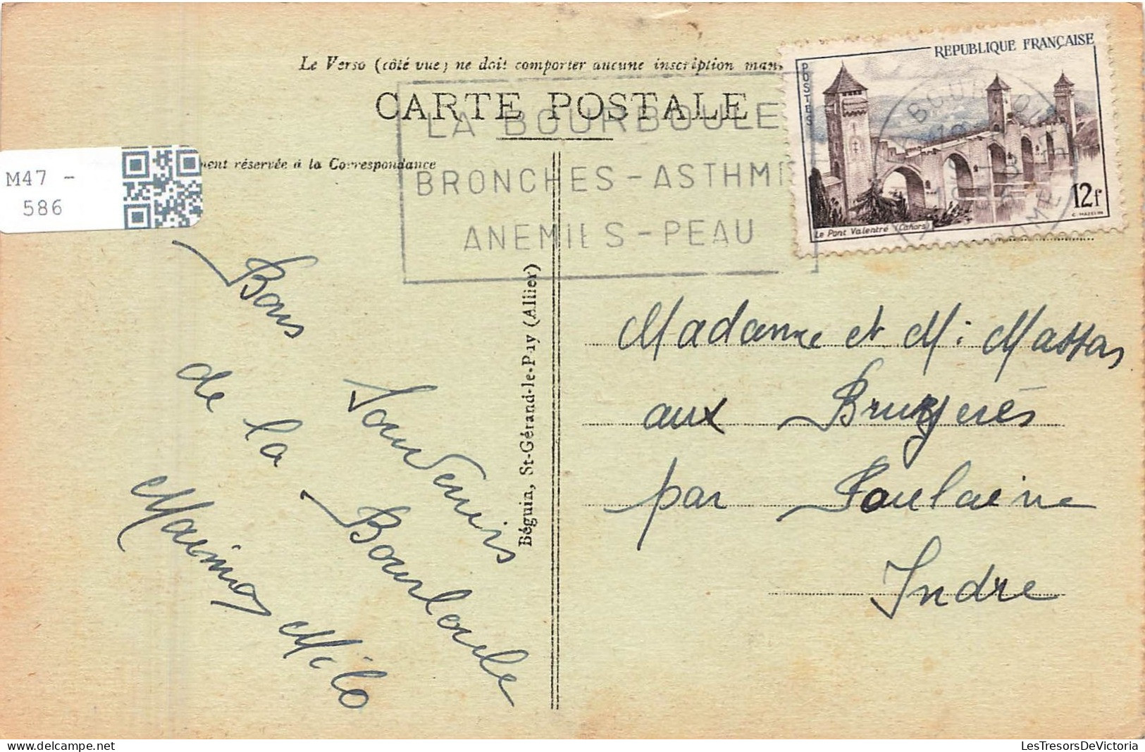 FRANCE - L'Auvergne Pittoresque - La Bourboule -Carte Postale Ancienne - La Bourboule