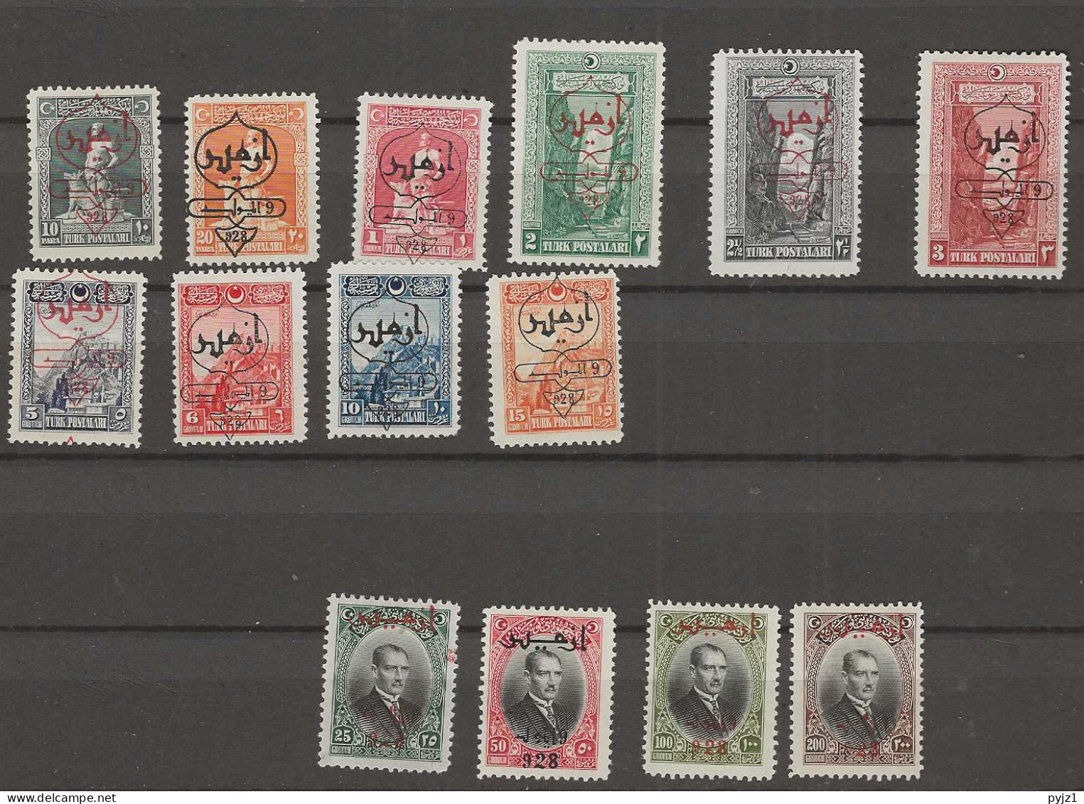 1928 MNH Turkye Mi 868-81 Postfris** - Unused Stamps