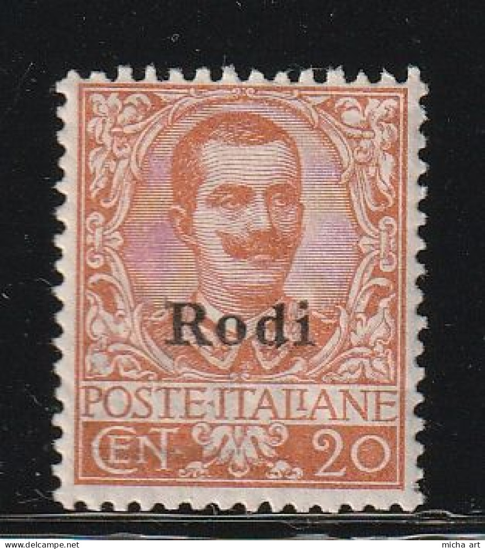 Italian Colonies Egeo Aegean Islands 1916 Rodi  No 11 MH W1090 - Ägäis (Rodi)