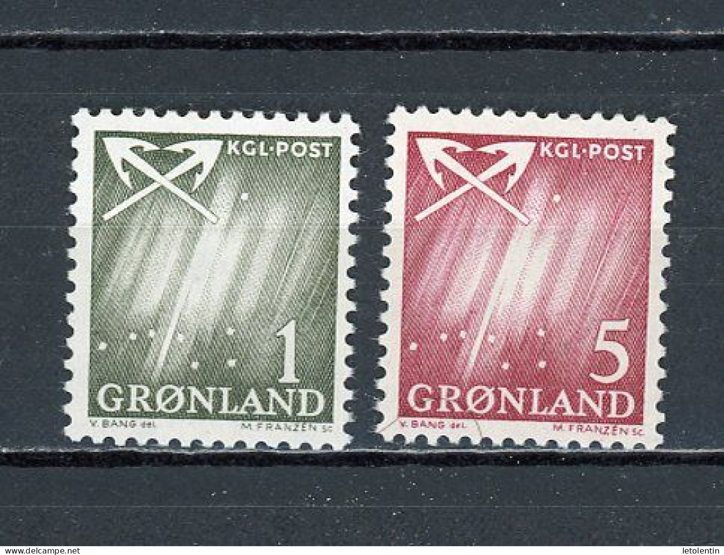 GROENLAND - DIVERS - N° Yvert 36+37 ** - Unused Stamps