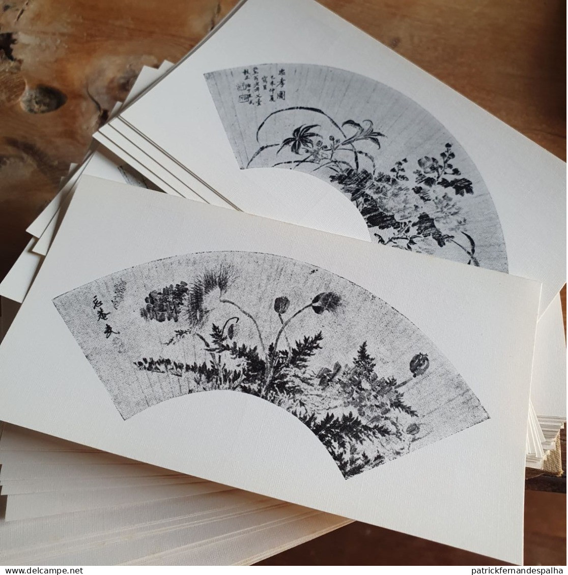 Rare Boîte De 100 Cartes Postales Japon Sur Le Thème Des Eventails - Colecciones Y Lotes