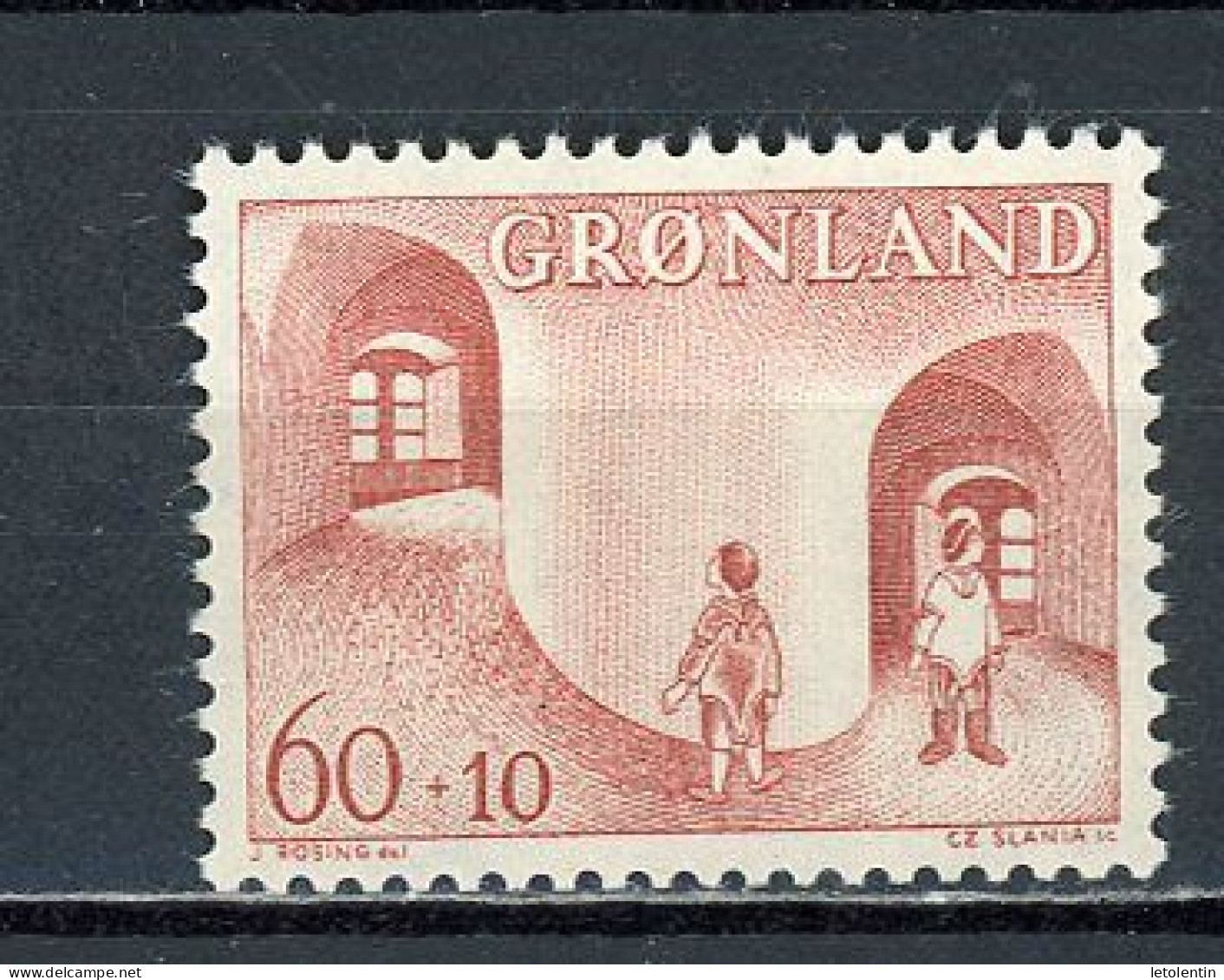 GROENLAND - POUR L'ENFANCE - N° Yvert 60 ** - Unused Stamps