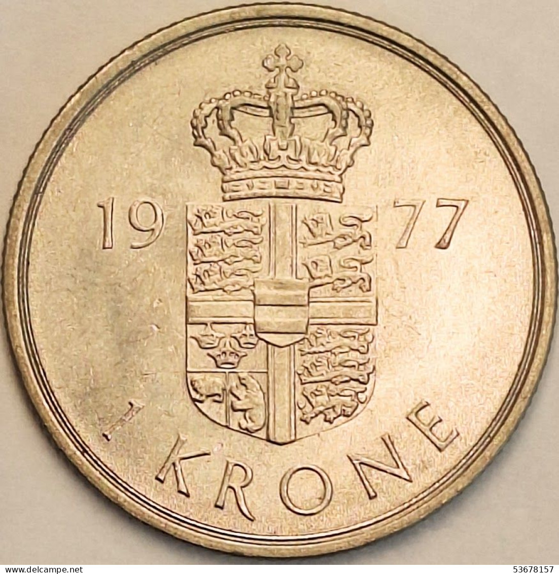 Denmark - Krone 1977, KM# 862.1 (#3786) - Denemarken