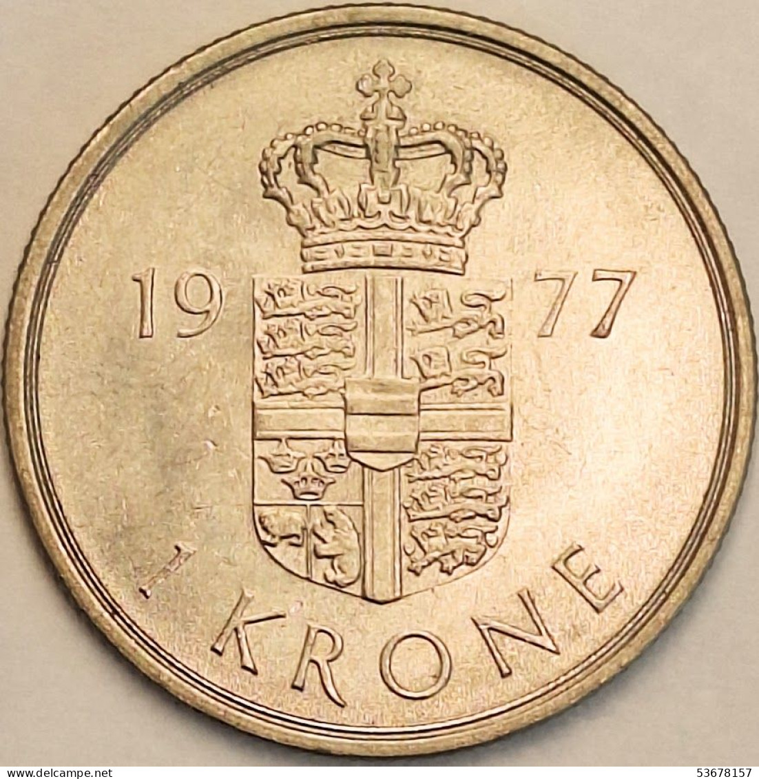 Denmark - Krone 1977, KM# 862.1 (#3786) - Dinamarca