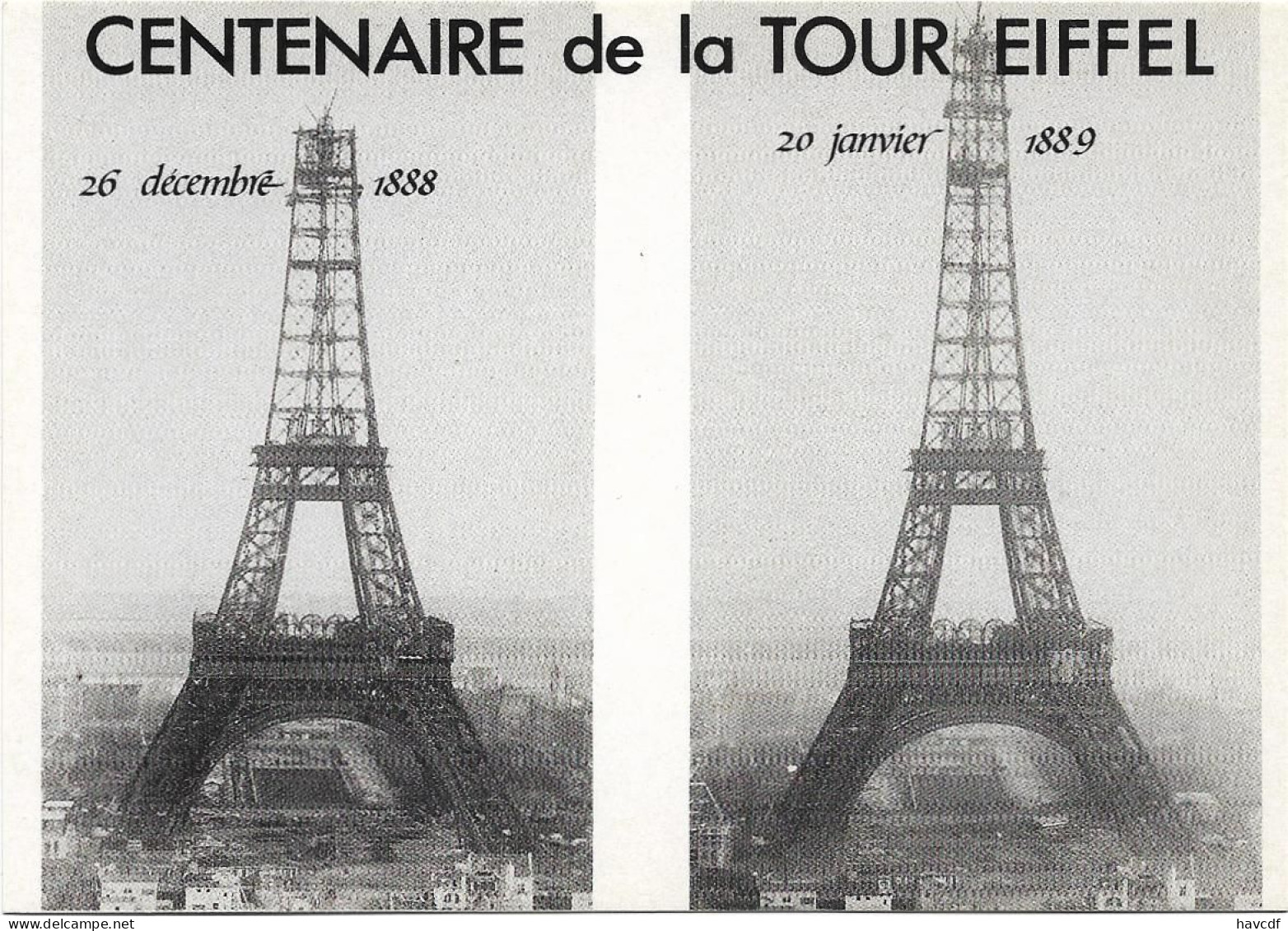 CPM - CENTENAIRE De La TOUR EIFFEL - EDITIONS NUGERON - N°6 - 26 Décembre  1888 Et 20 Janvier 1889 - Expositions