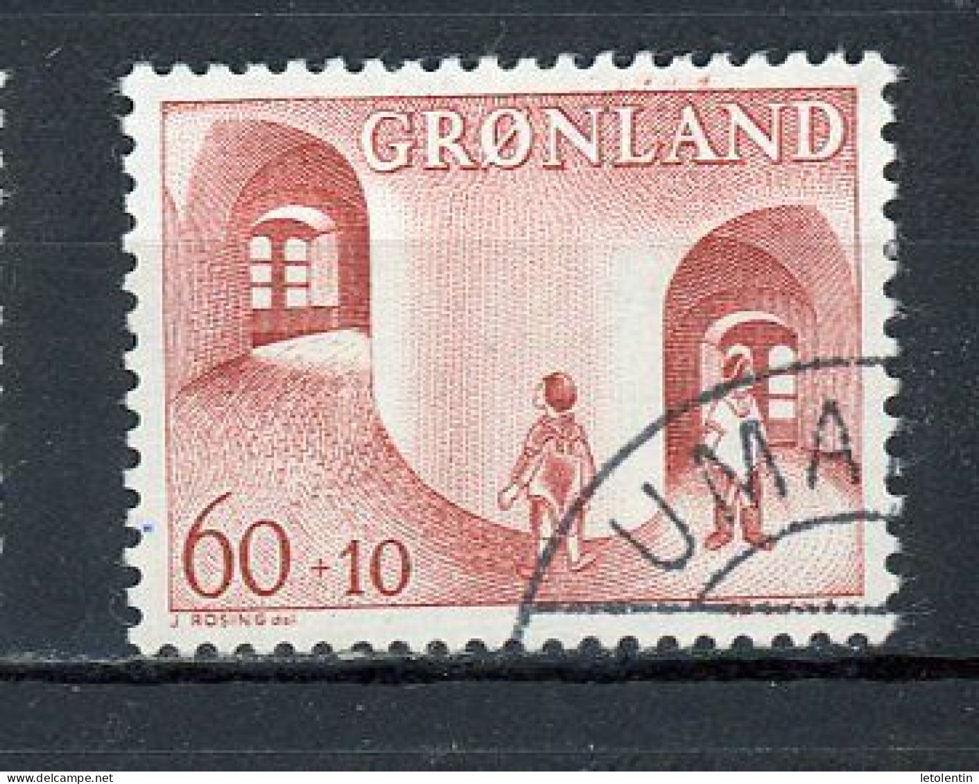 GROENLAND - POUR L'ENFANCE - N° Yvert 60 Obli. - Gebraucht