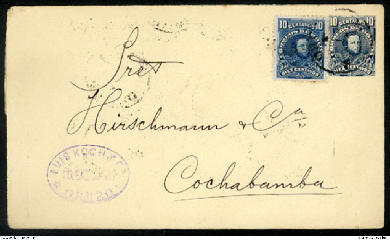 BOLIVIA. 1904. Stationery + Adtl. Envelope. - Bolivie