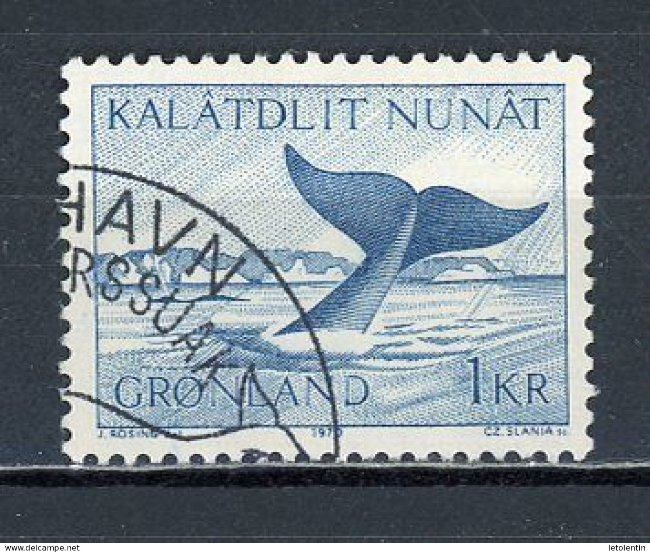 GROENLAND - BALEINE - N° Yvert 62 Obli. - Gebraucht