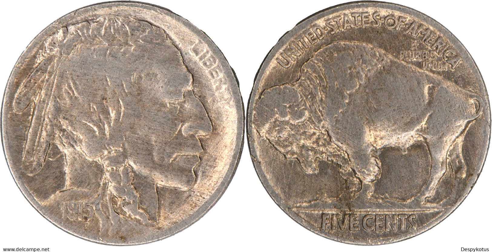 USA - 1915 - Buffalo Nickel - Philadelphie - 18-352 - 1913-1938: Buffalo