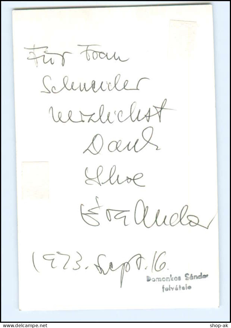 Y18760/ Opernsängerin Eva Andor Autogramm Auf Der Rückseite  1973 - Autographes