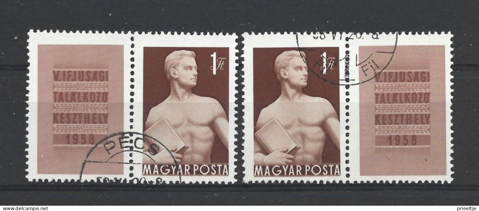 Hungary 1958 5th Youth Festival + Vign. Y.T. 1247  (0) - Usati