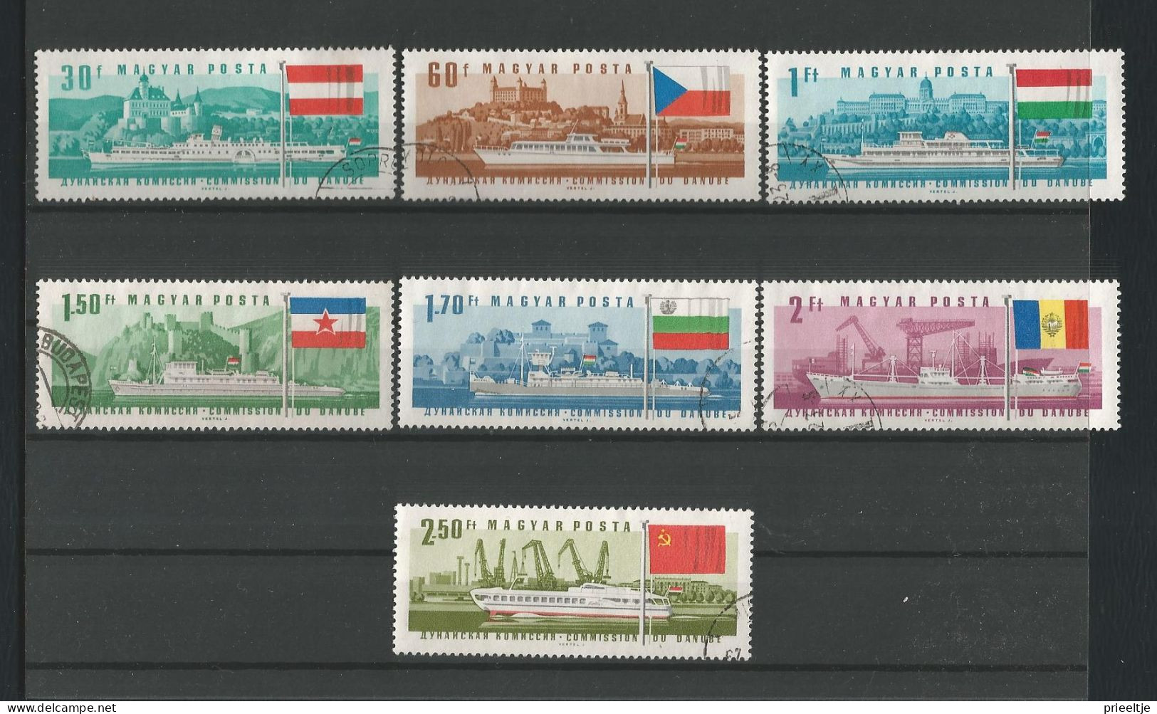 Hungary 1967 Ships Y.T. 1889/1895 (0) - Usado