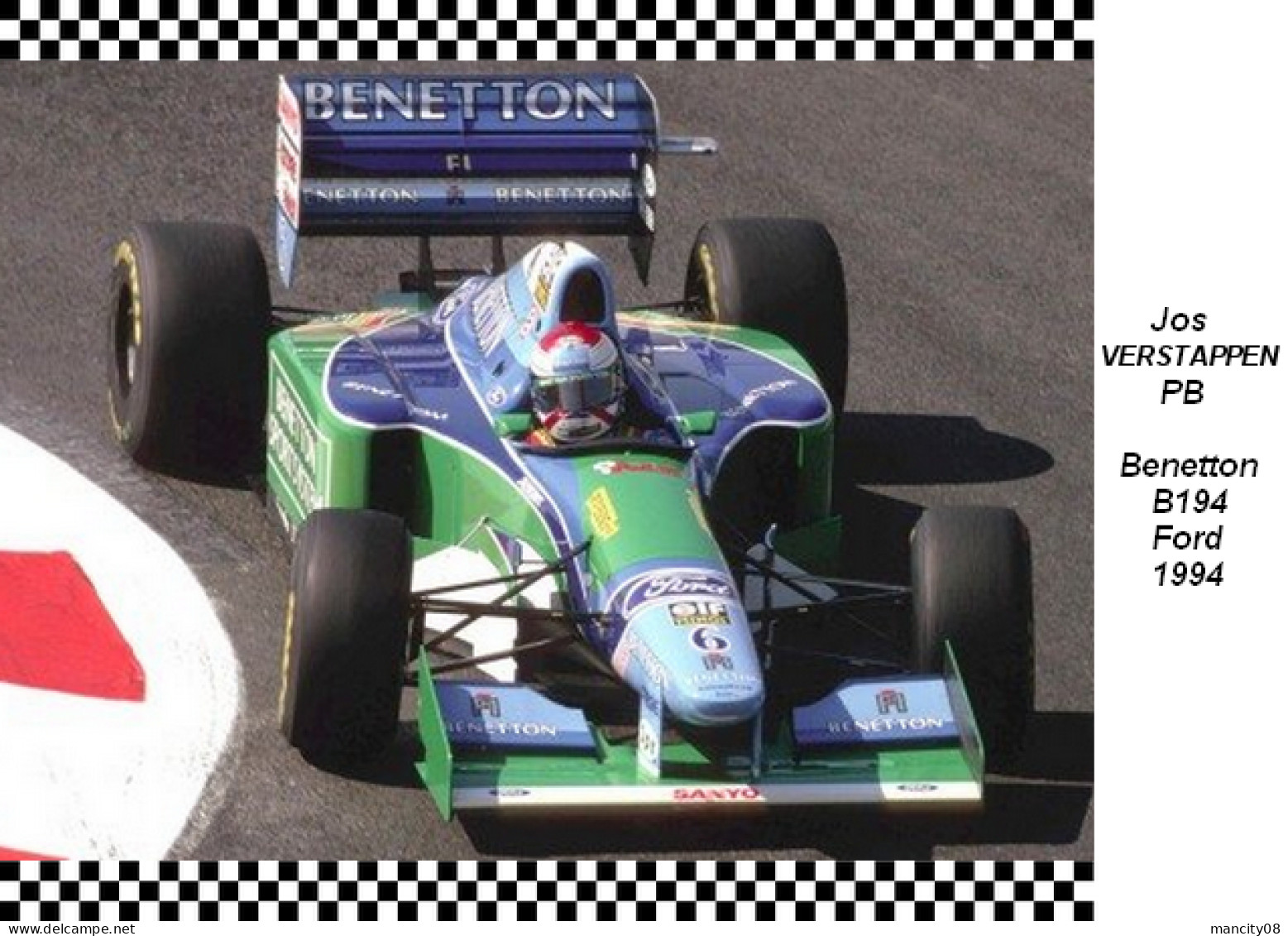 Jos Verstappen  -  Benetton  B194  1994 - Grand Prix / F1