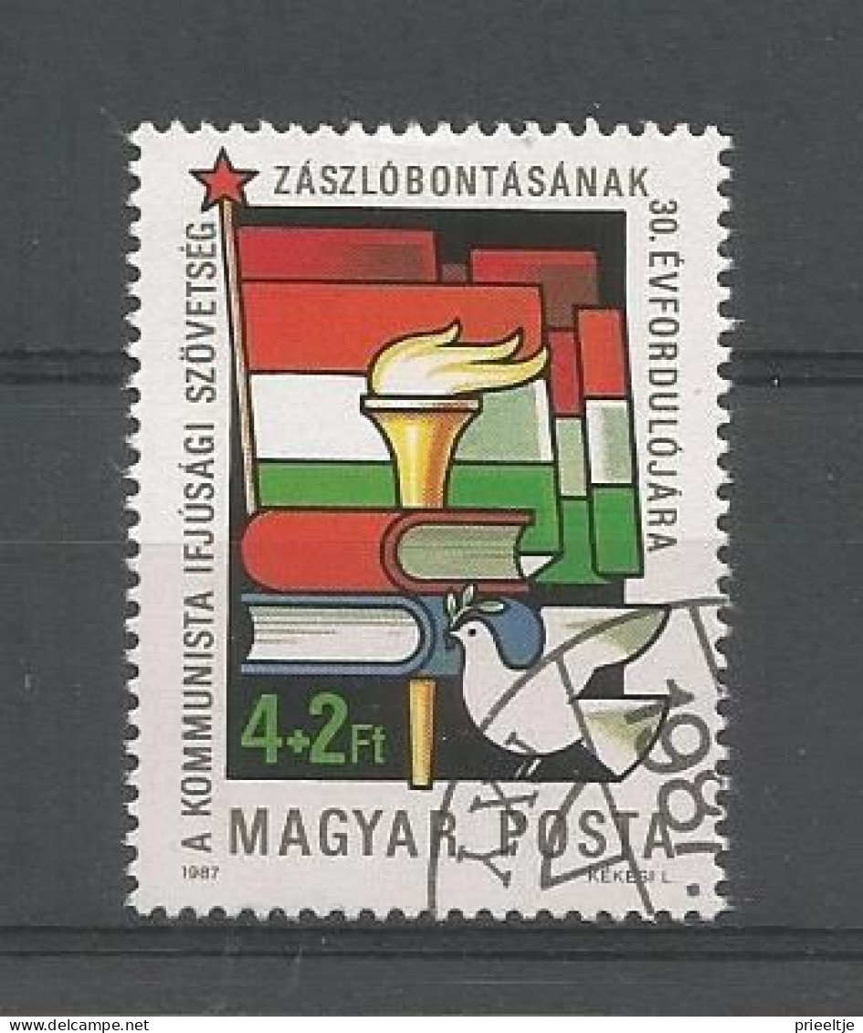 Hungary 1987 30th Anniv. Communist Youth Org. Y.T. 3095 (0) - Gebruikt