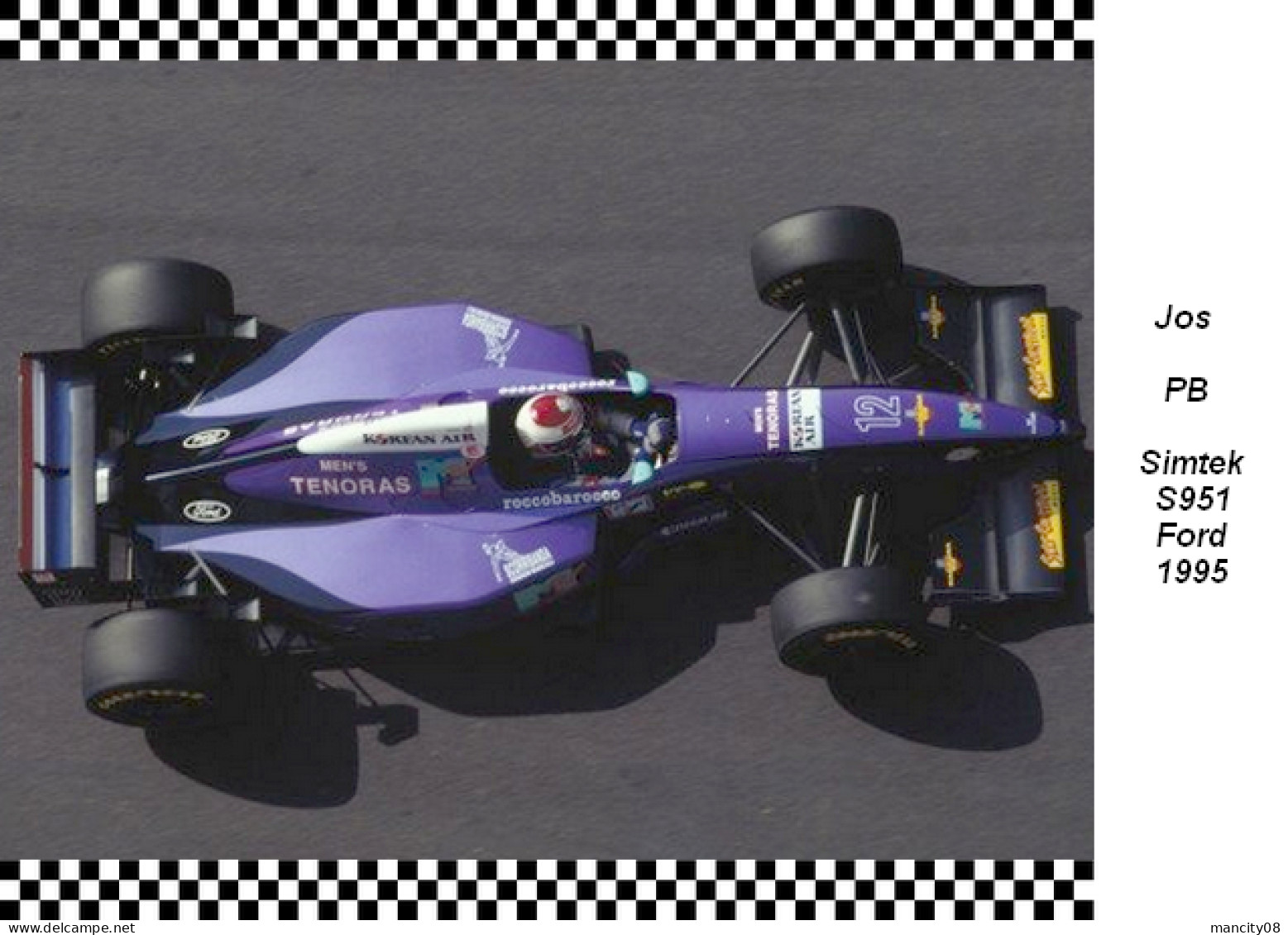 Jos Verstappen  -  Simtek  S951  1995 - Grand Prix / F1