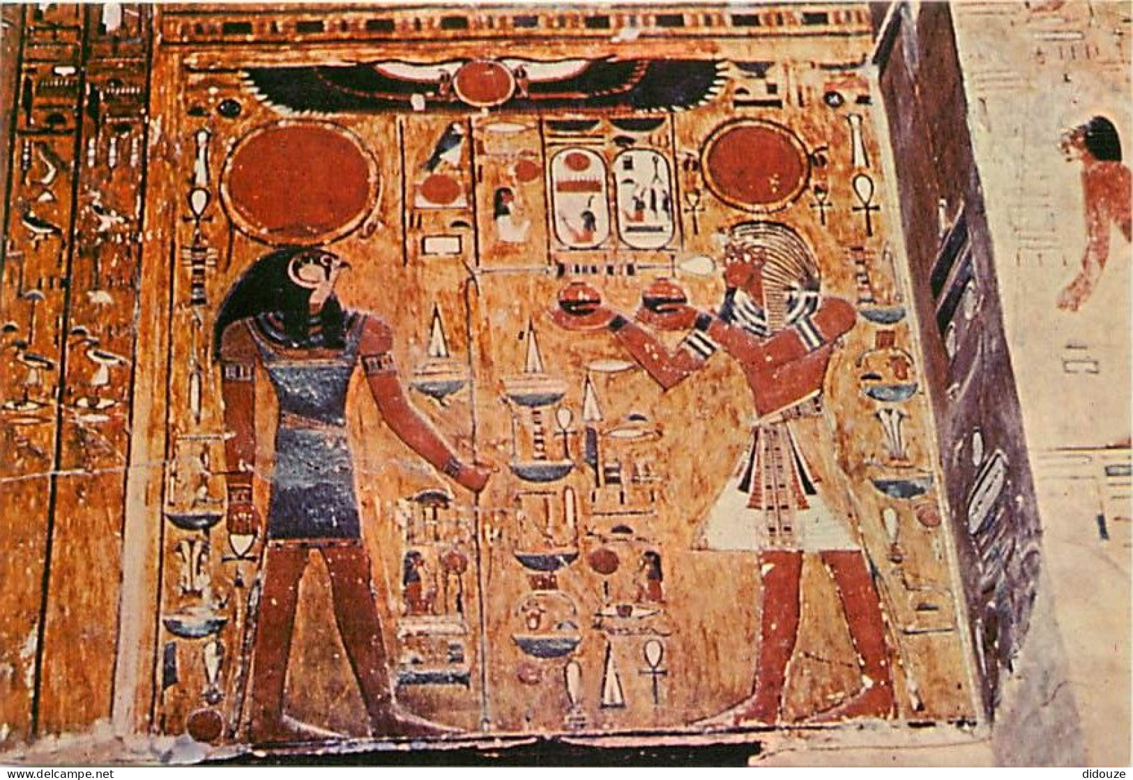 Egypte - Antiquité Egyptienne - Tomb Of King Sethi 1313 B.C. - The King Offering Wine To Rà-Harakthli - Le Roi Offrant D - Museums