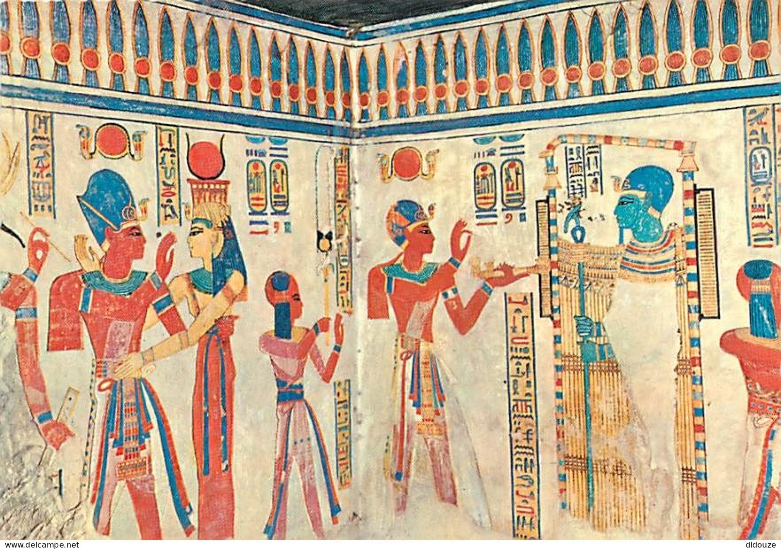 Egypte - Louxor - Luxor - Queen's Valley : Mural Painting In The Tomb Of Amen-her-Khopsef - Vallée Des Reines : Peinture - Luxor
