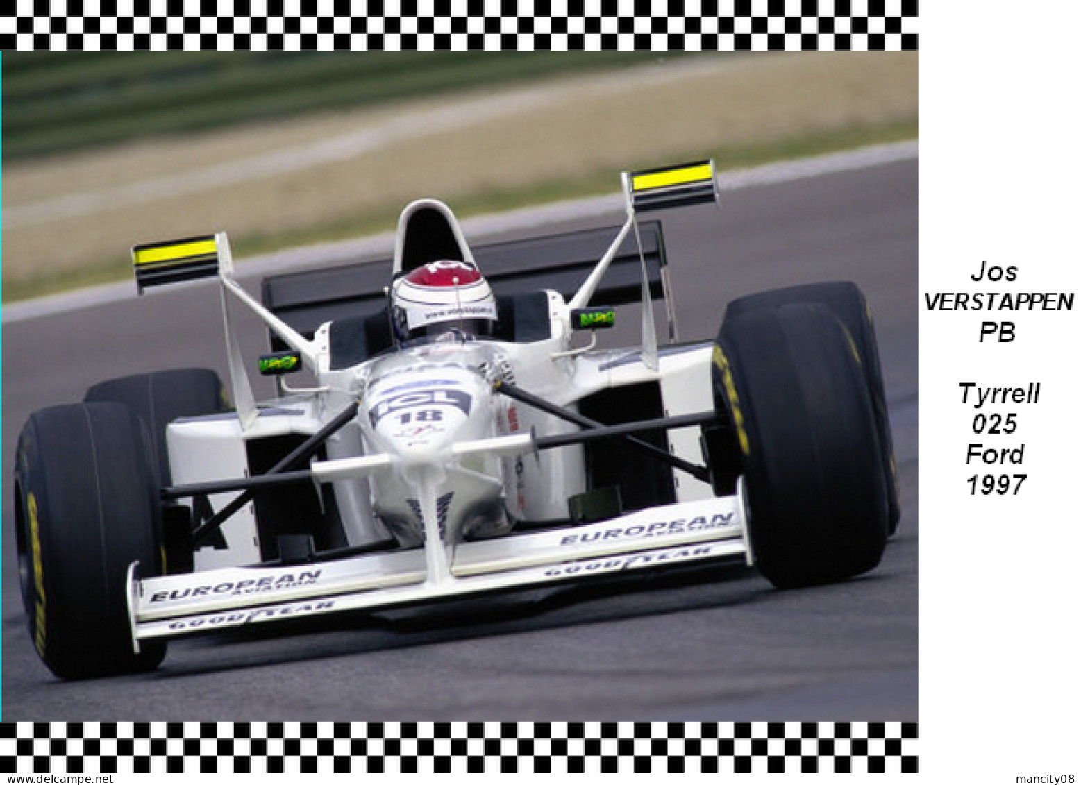 Jos Verstappen  -  Tyrrell  025  1997 - Grand Prix / F1