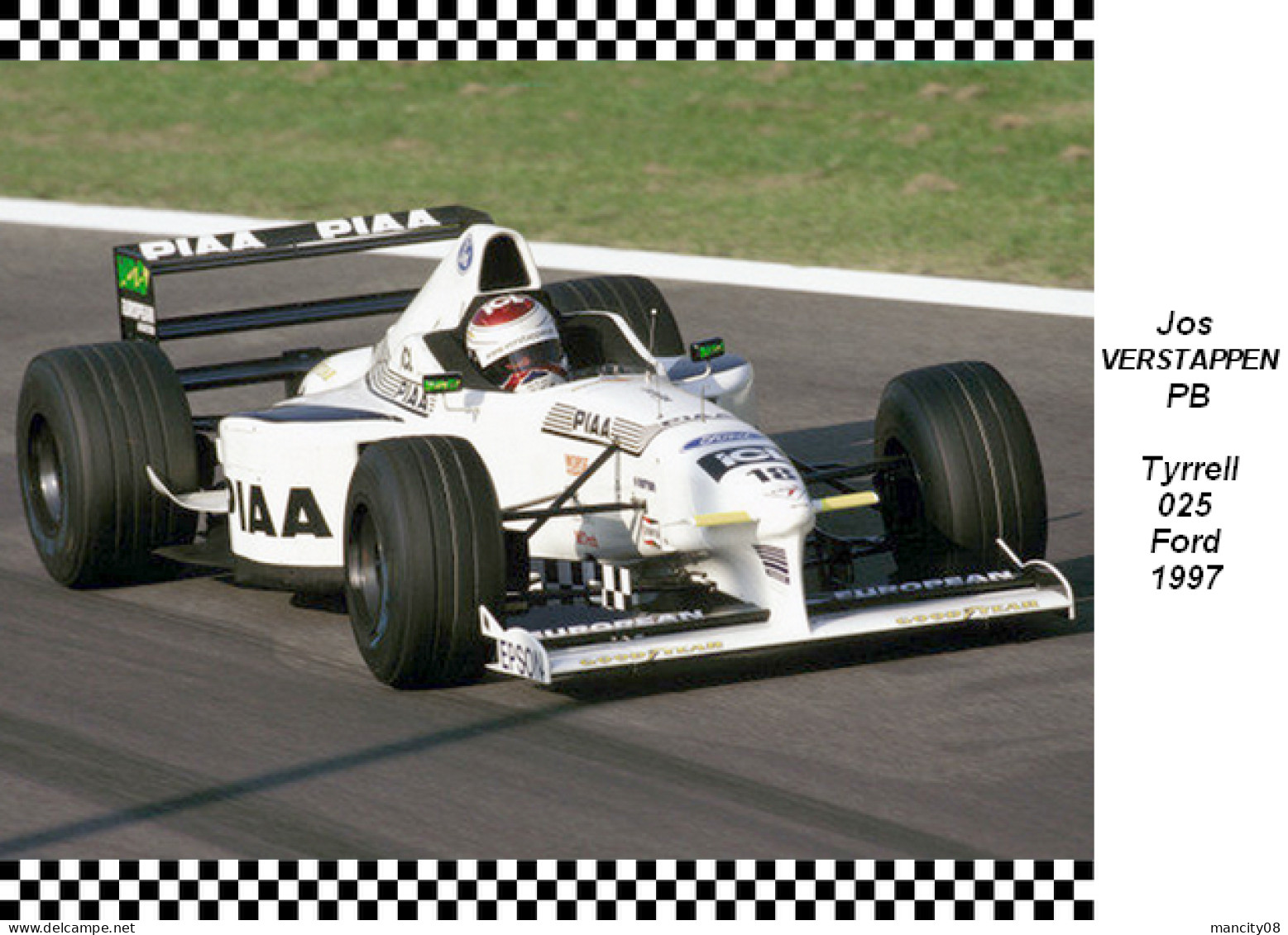 Jos Verstappen  -  Tyrrell  025  1997 - Grand Prix / F1