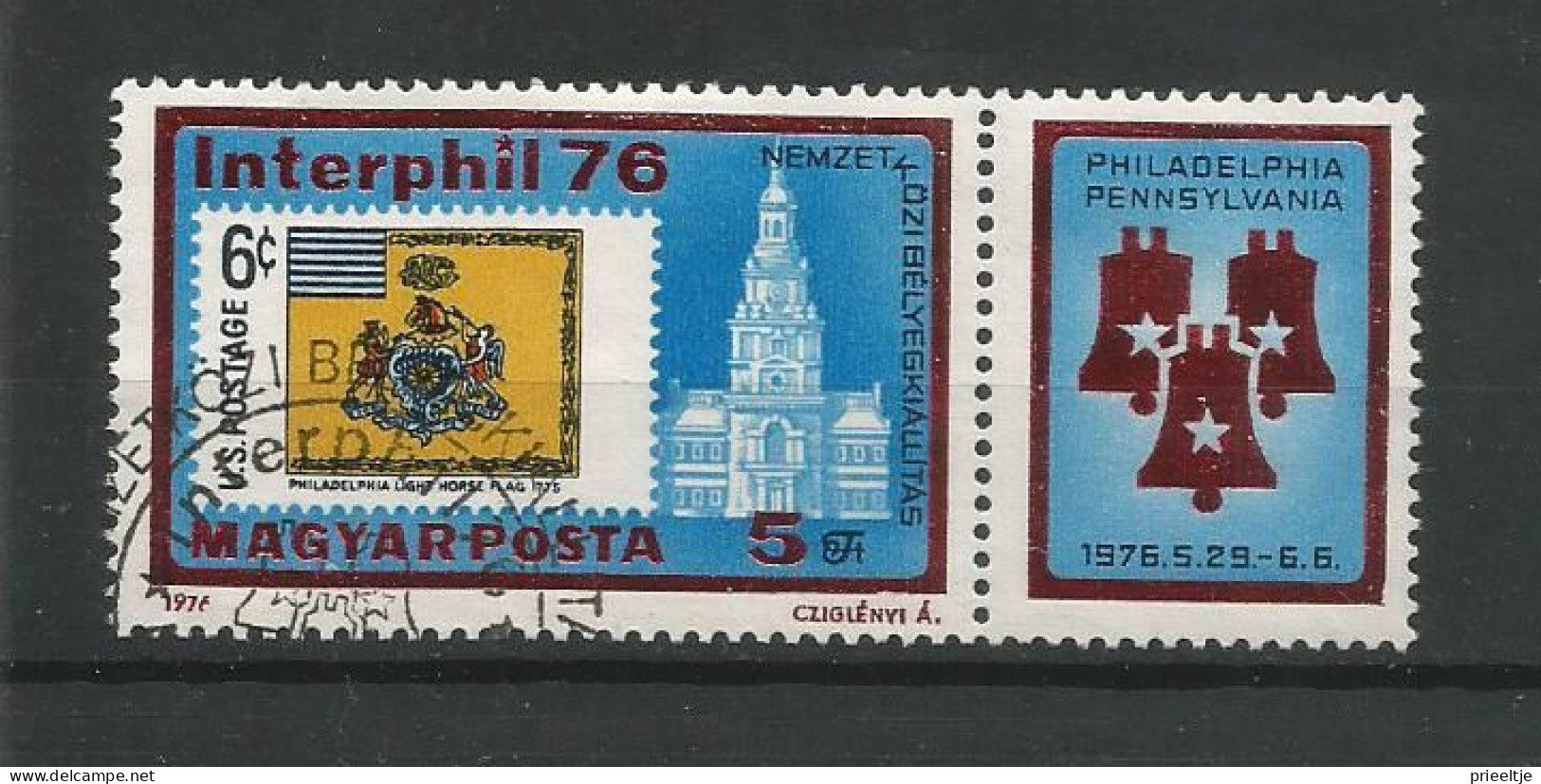 Hungary 1976 Interphil Y.T. 2498 (0) - Gebruikt