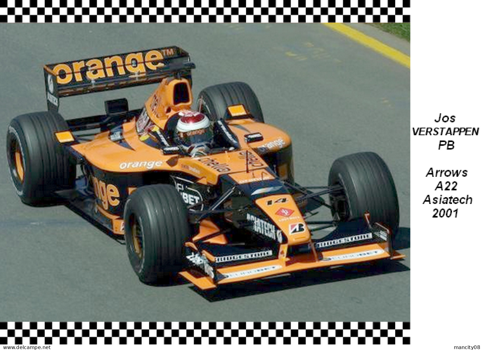 Jos Verstappen  -  Arrows  A22  2001 - Grand Prix / F1