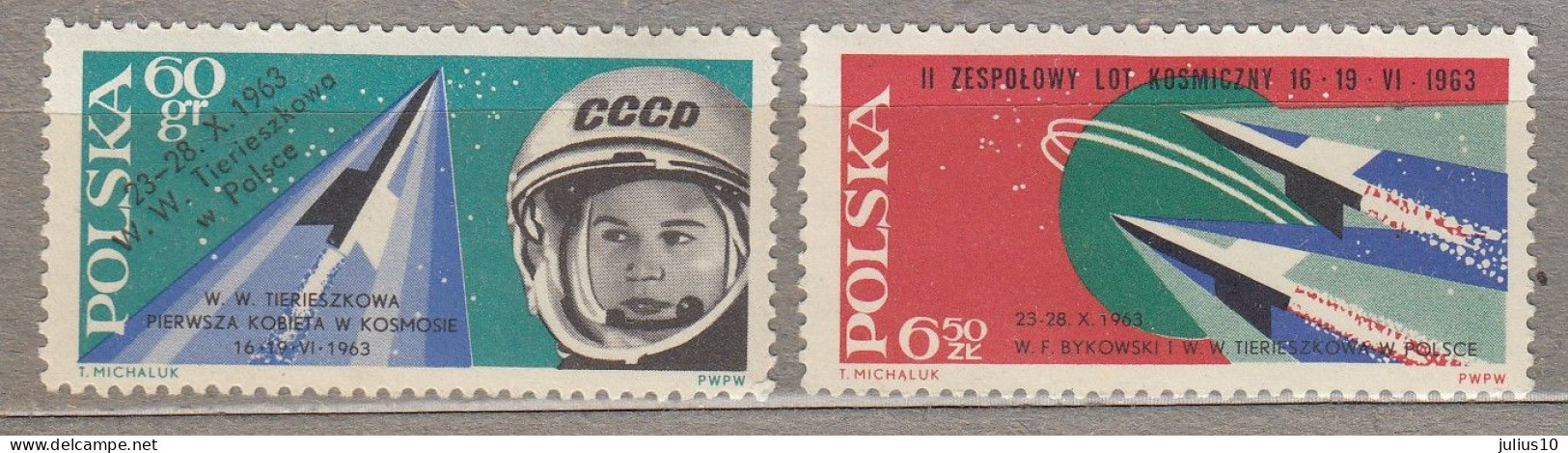 POLAND 1963 Space Overprinted Mi 1935, 1936 #22670 - Europe
