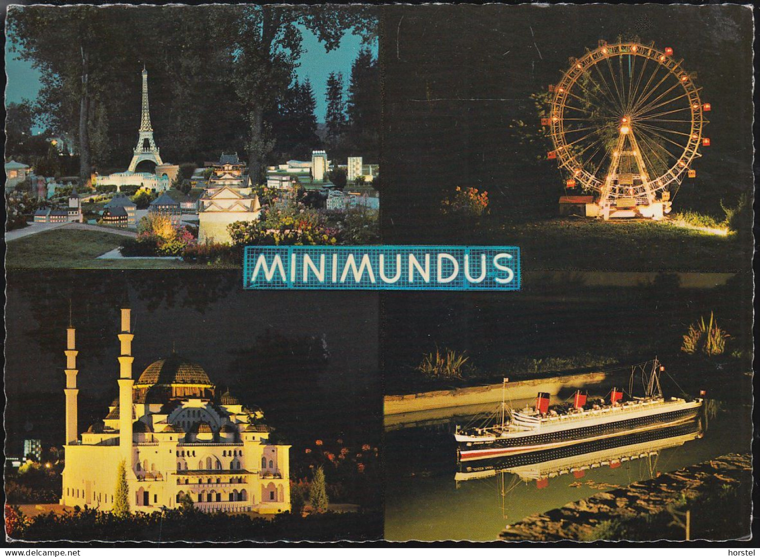 Austria - 9020 Klagenfurt Am Wörthersee - Minimundus - Dampfer Queen Mary (Modell) - Paris - Eifelturm - Istanbul - Klagenfurt