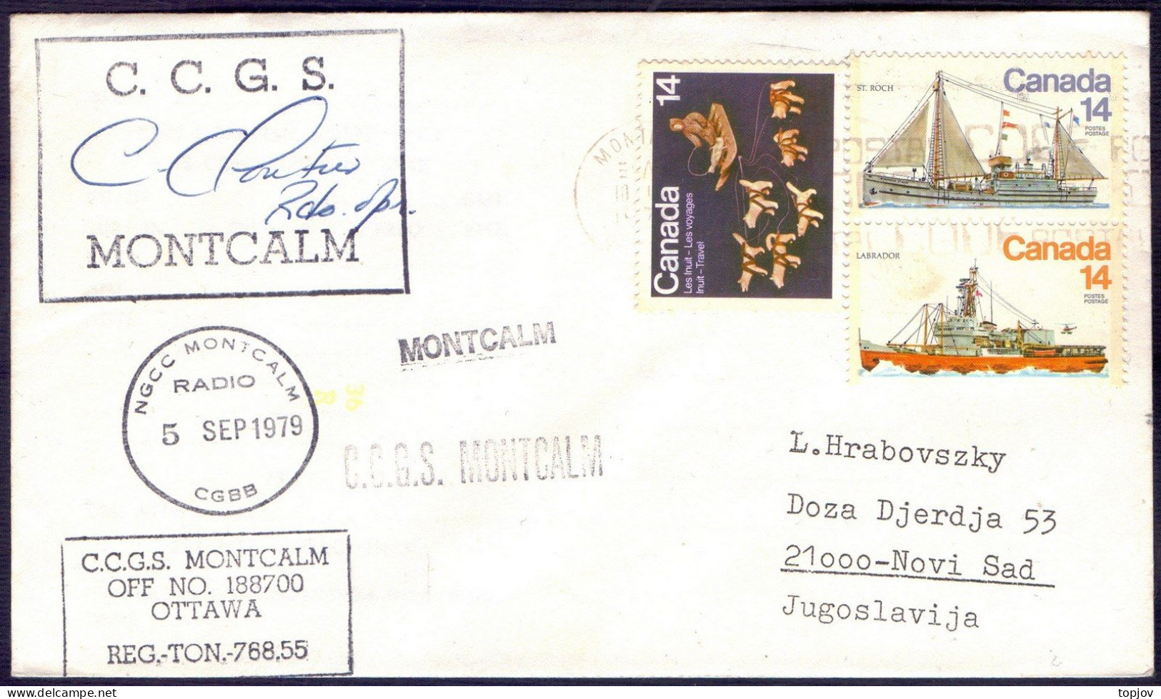 CANADA - CCGS MONTCALM - ARCTIC PATROL - RADIO - 1979 - Arctische Expedities