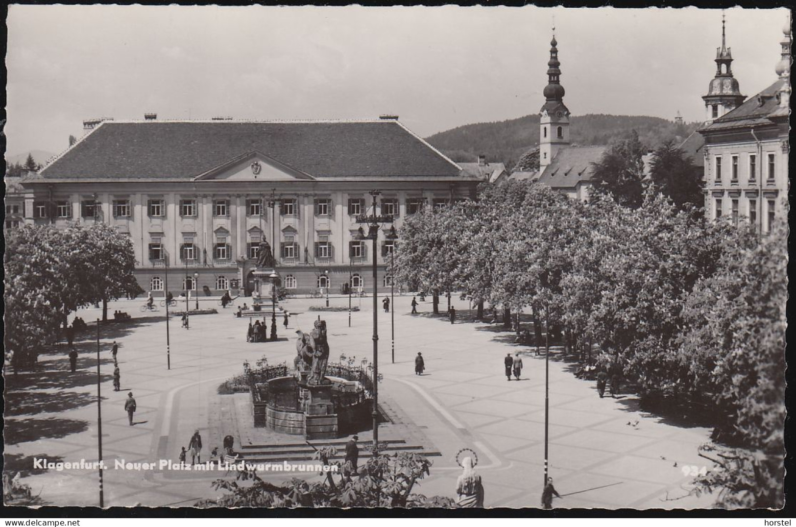 Austria - 9020 Klagenfurt - Neuer Platz Mit Lindwurmbrunnen - Klagenfurt