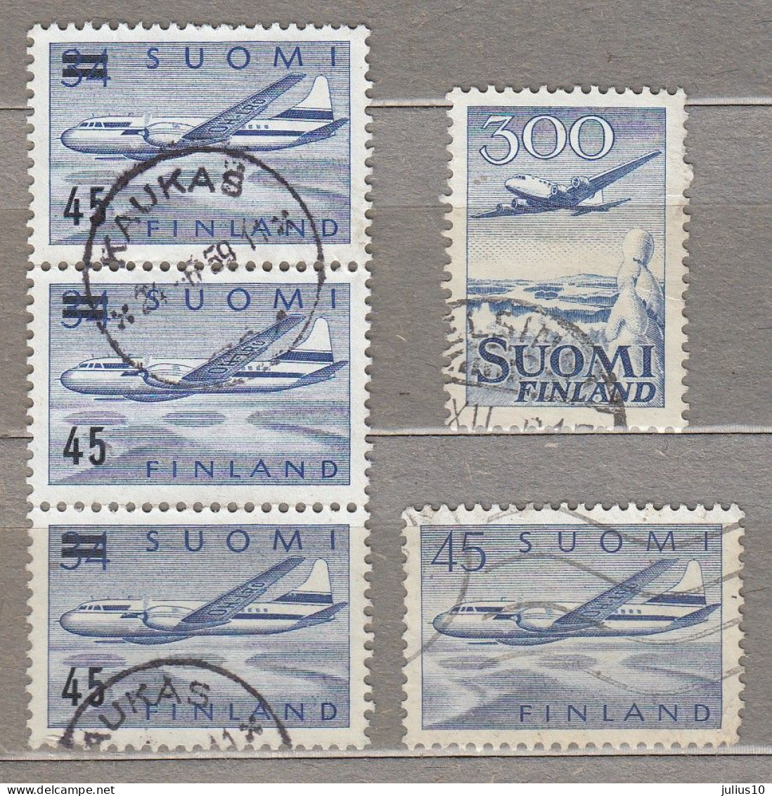 FINLAND Airmail Used Stamps #22625 - Gebraucht