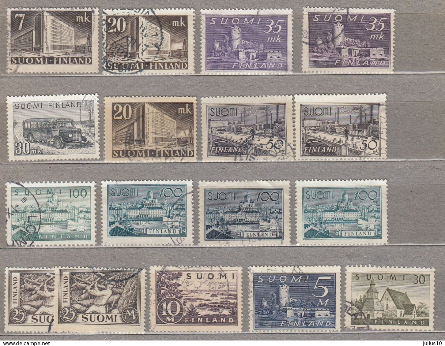 FINLAND Definitive Used Interesting Lot #22624 - Collections