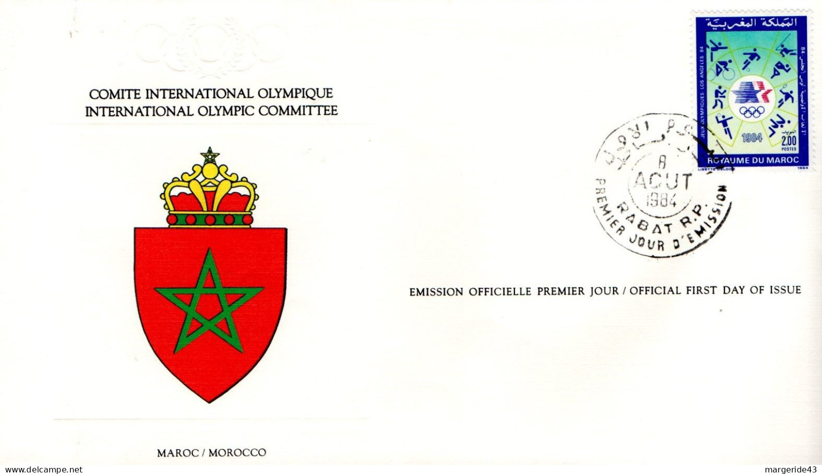 JEUX OLYMPIQUES DE LOS ANGELES - MAROC - Sommer 1984: Los Angeles