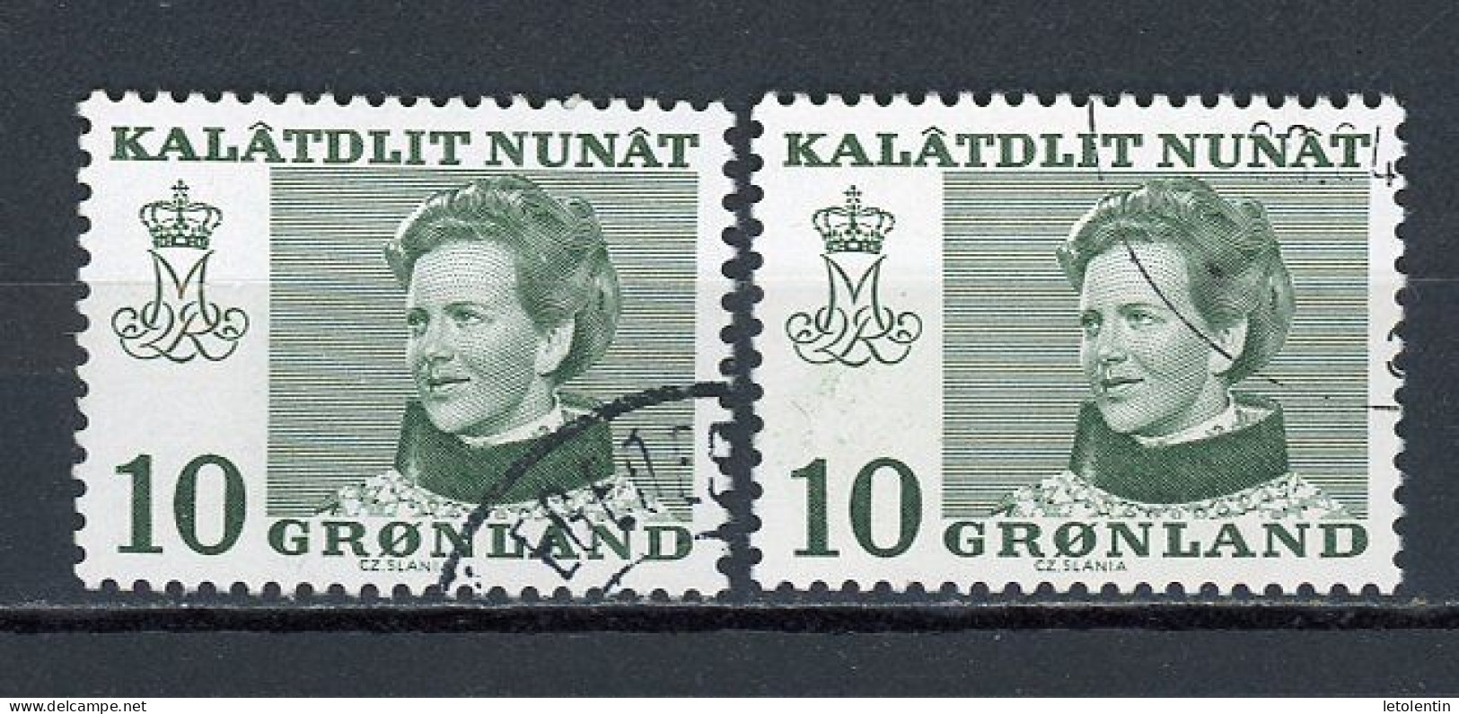 GROENLAND - MARGRETHE II - N° Yvert 72+72a Obli - Used Stamps