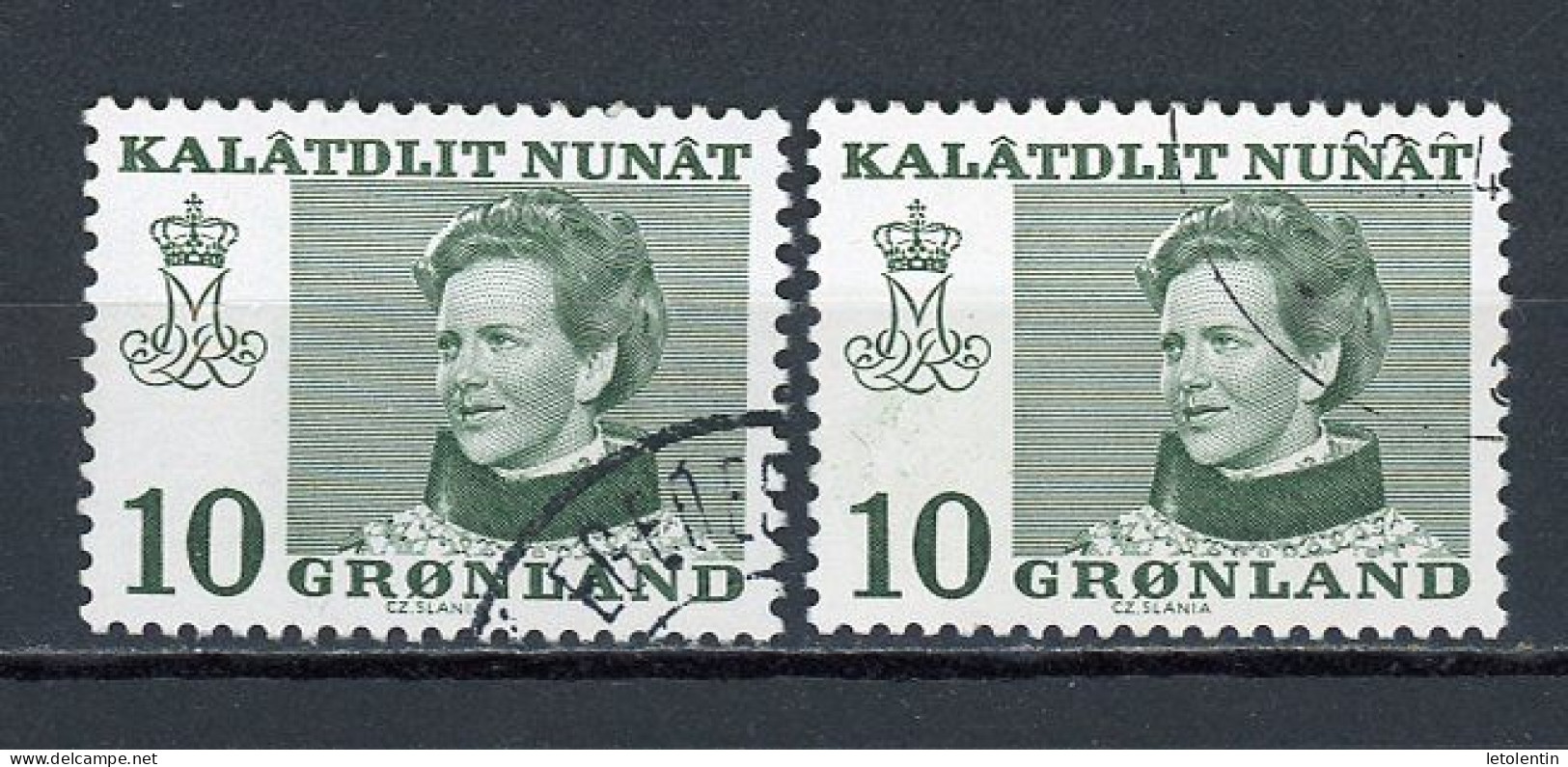 GROENLAND - MARGRETHE II - N° Yvert 72+72a Obli - Gebraucht